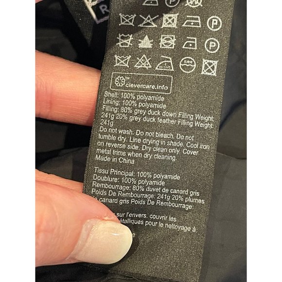 All Saints Mika Gold Metallic Long Sleeve Full Zip Puffer Coat Size 8 - Picture 11 of 12